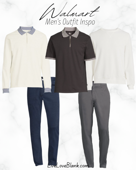 Men's Fall Outfit Ideas from Free Assembly at Walmart, classic style affordable outfits