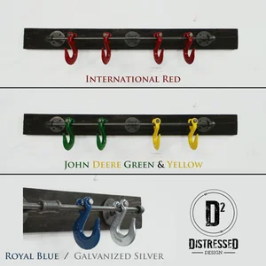 Galvanized Coat Hooks Hook Coat Rack — Distressed Design
