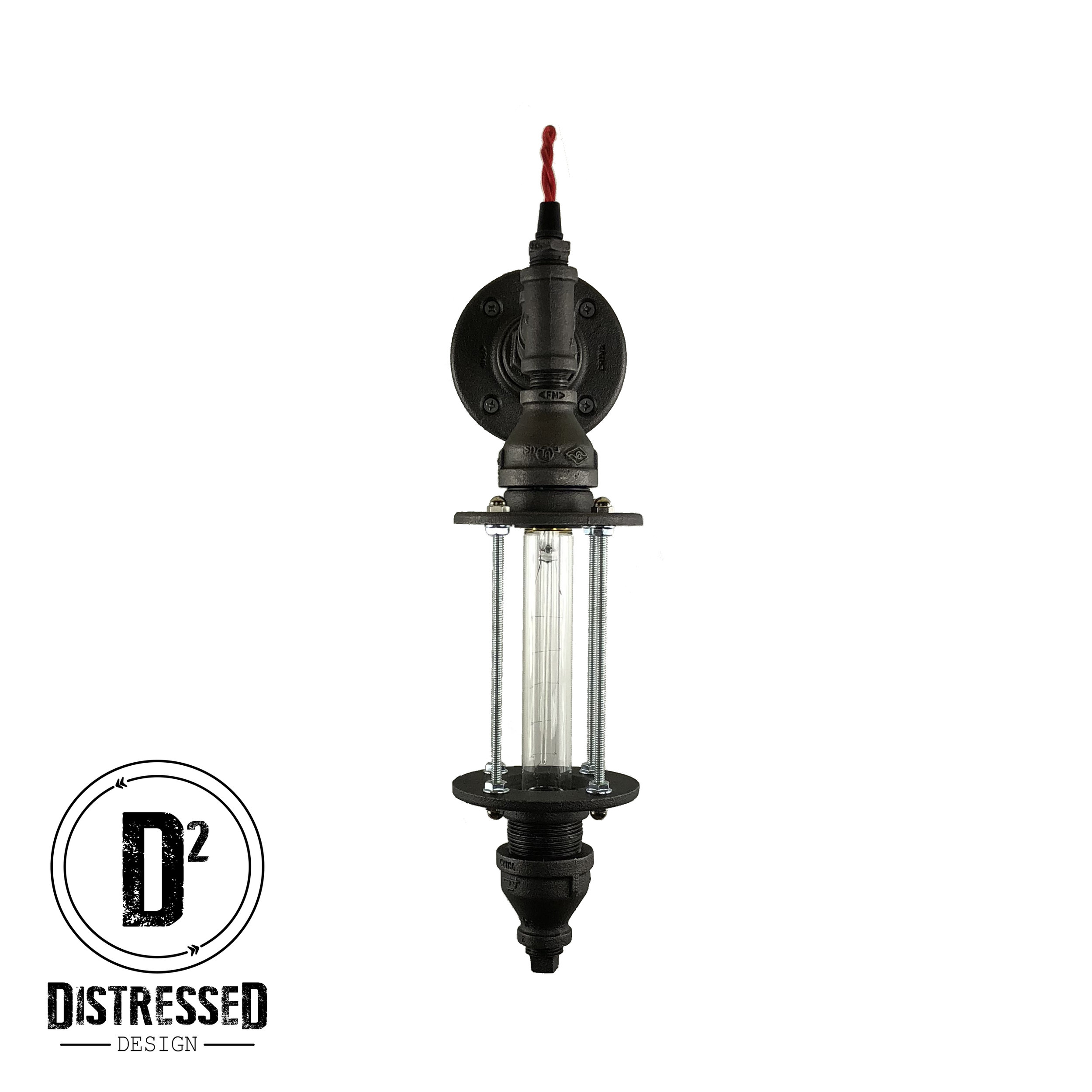 Black Iron Pipe Sconce 