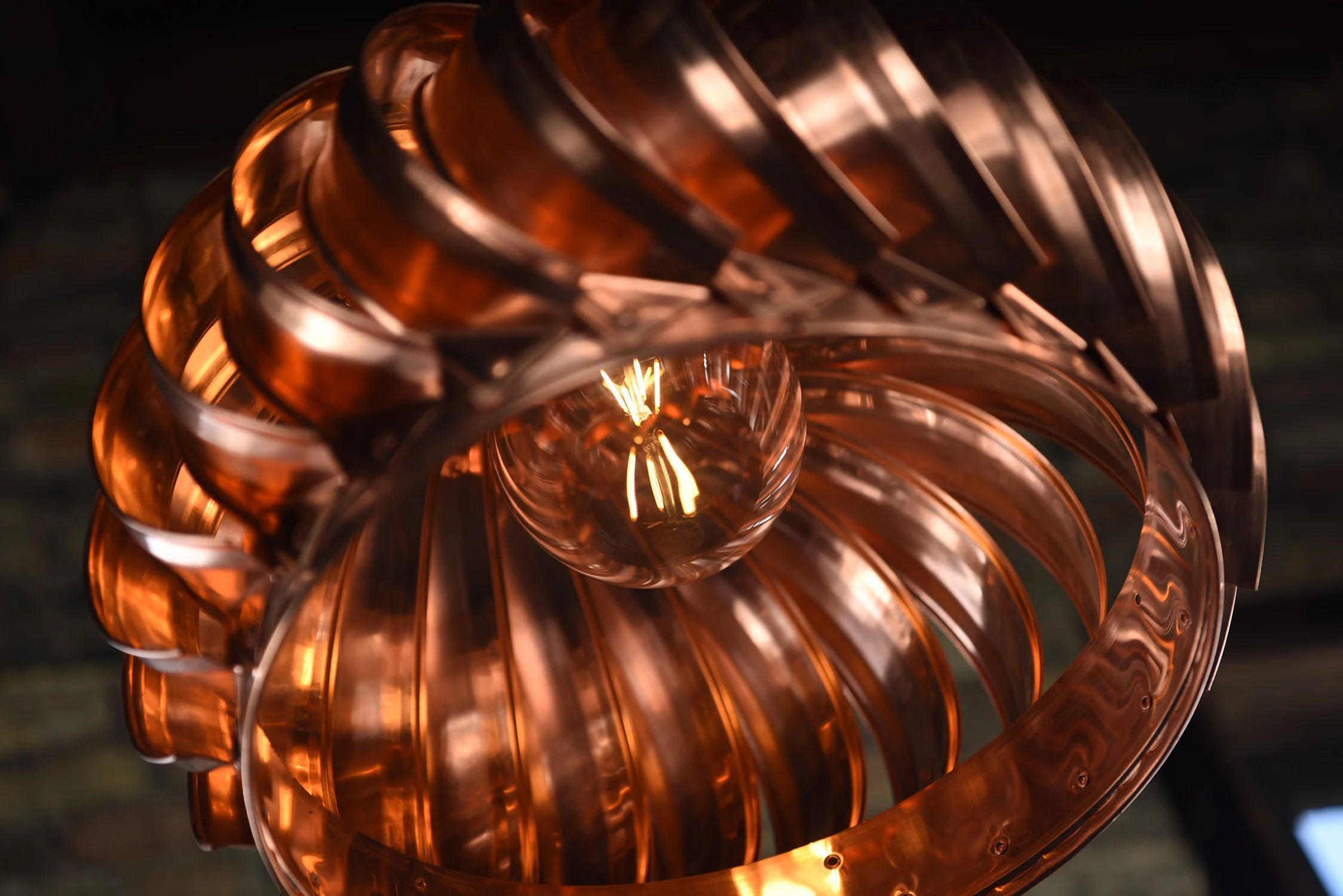 Copper Turbine Pendant