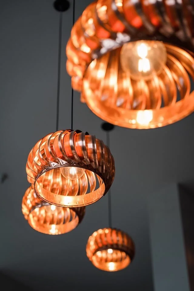 Copper Turbine Pendant 02 - Distressed Design.JPG