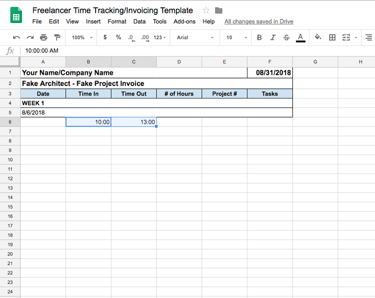 Free Time Tracking and Invoicing for Freelancers — THE STUDENT ARCHITECT