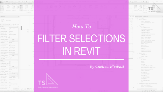 How to Filter Selections in Revit — THE STUDENT ARCHITECT