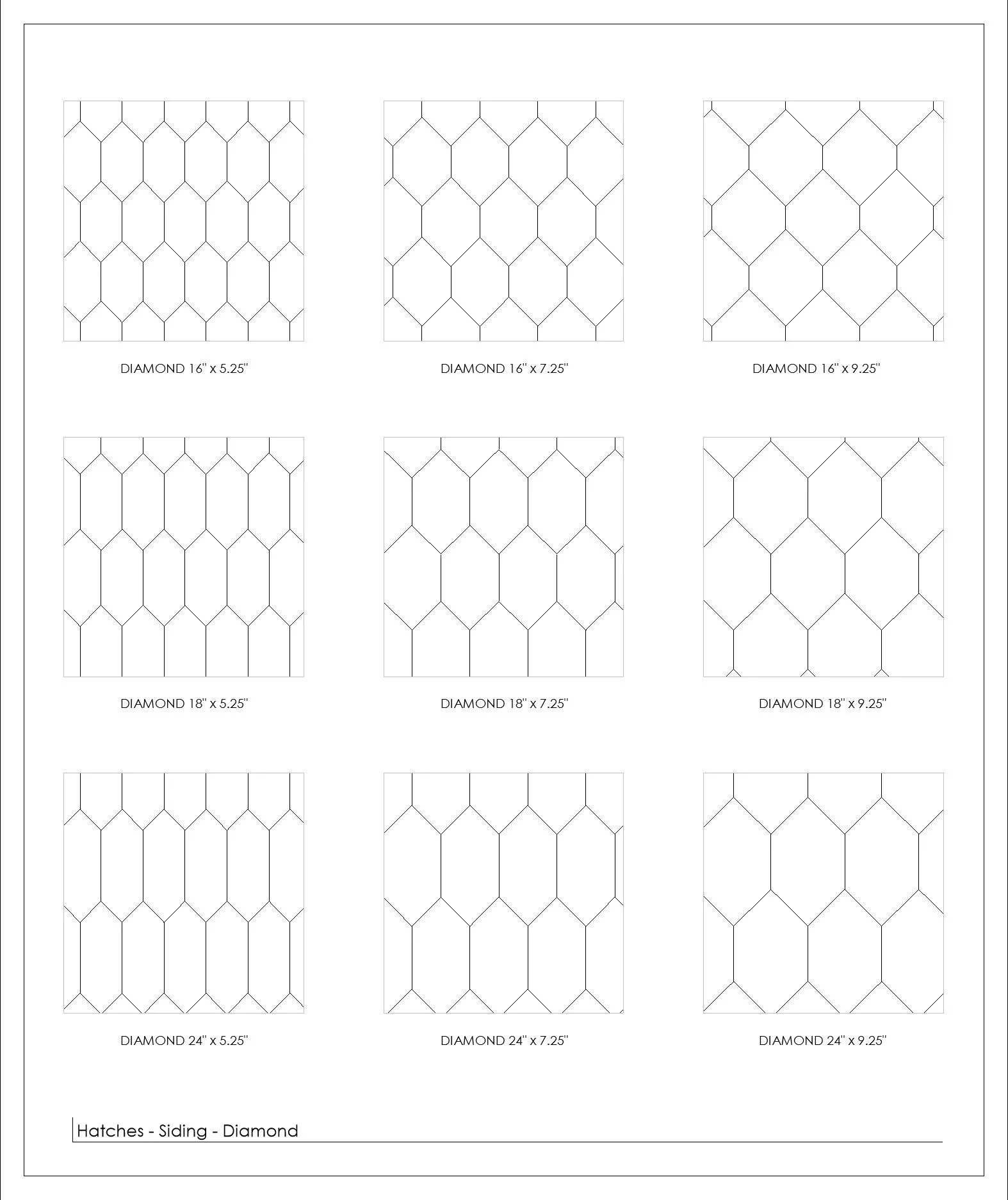 Hatch Patterns - Sheet - A1-23 - Siding - Diamond.jpg