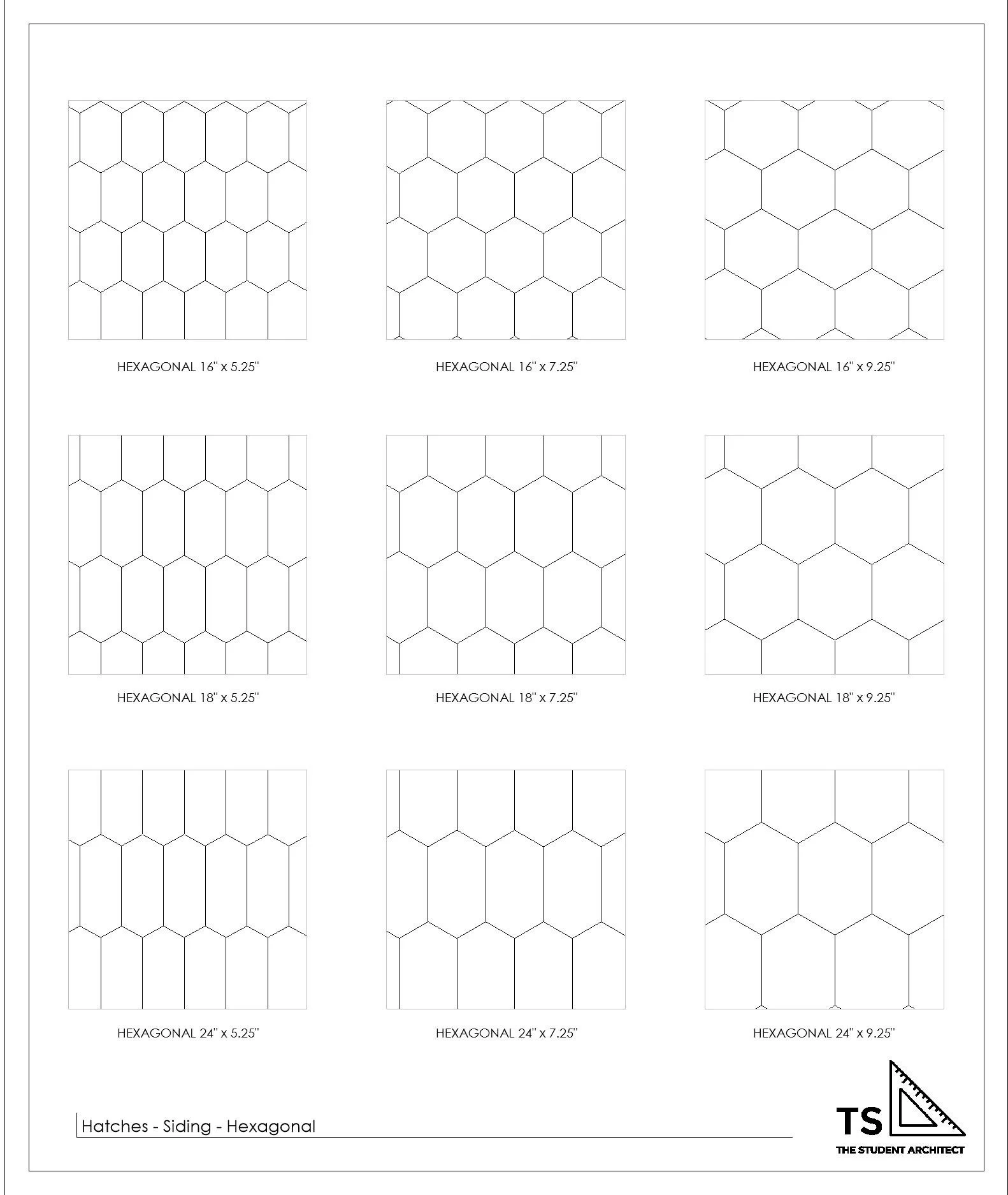 Hatch Patterns - Sheet - A1-26 - Siding - Hexagonal.jpg