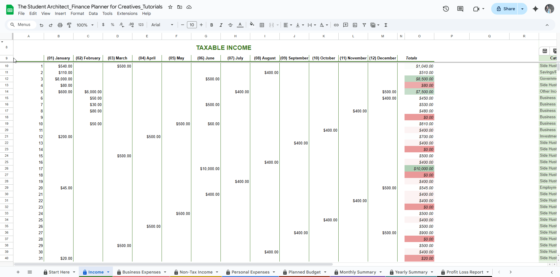 How to Hide or Unhide Instruction Rows in the Finance Planner for ...