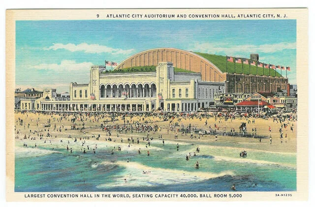 A vintage Atlantic City postcard