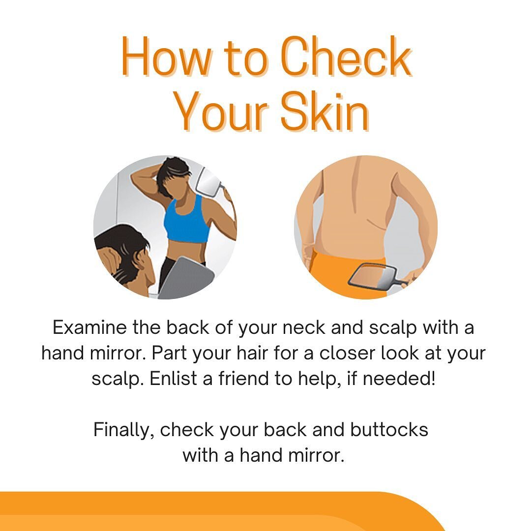 Follow these guidelines to check your skin for any changes. If you see something new, changing, or usual get it checked by a dermatologist. Visit https://find-a-derm.aad.org/