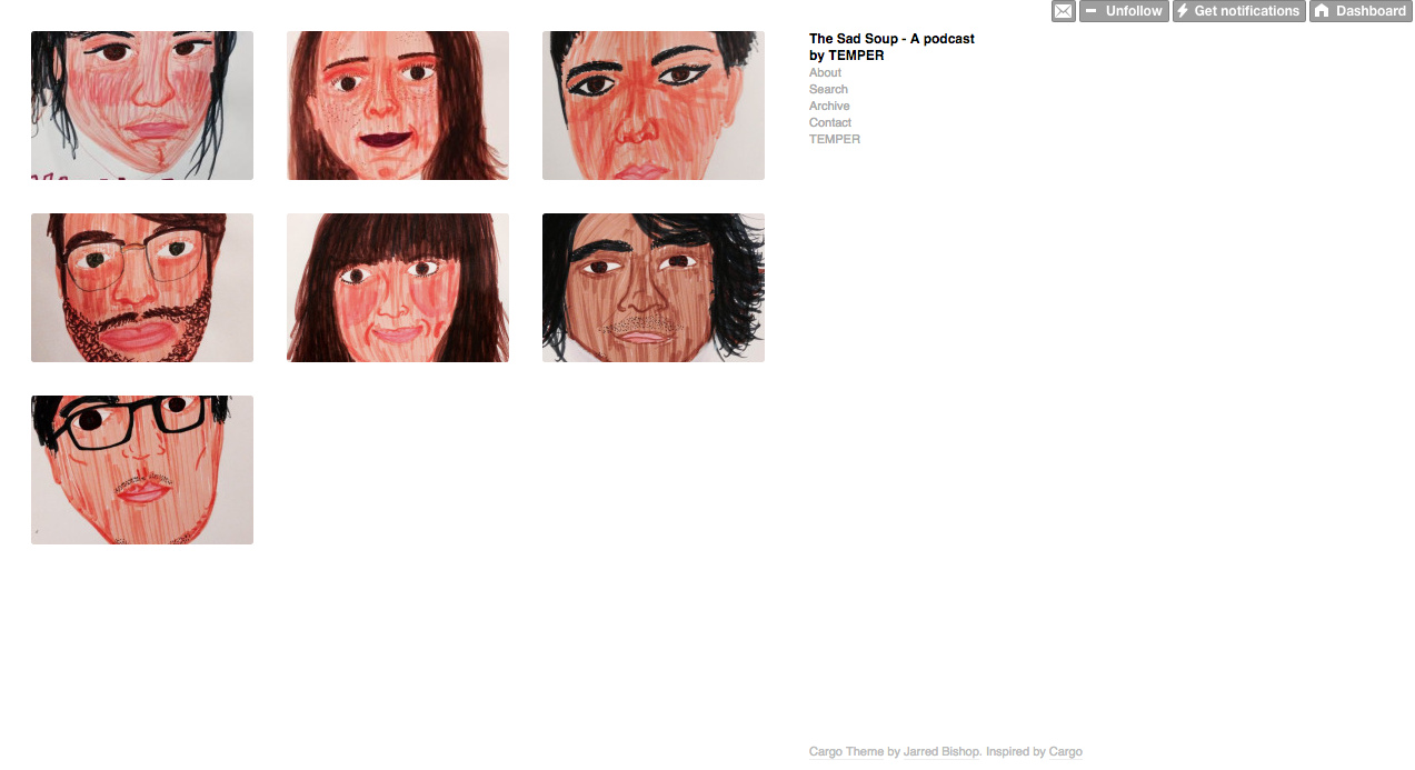 TheSadSoup.com website 2013-2015