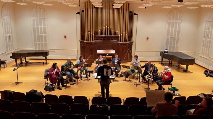 A few weeks ago, I had the honor of recording the dress rehearsal &amp; concert of @usmschoolofmusic &lsquo;s &ldquo;Octet for Winds&rdquo;  performed by the Osher Faculty Wind Octet.  In addition to performing the famous &ldquo;Octet for Wind Instru