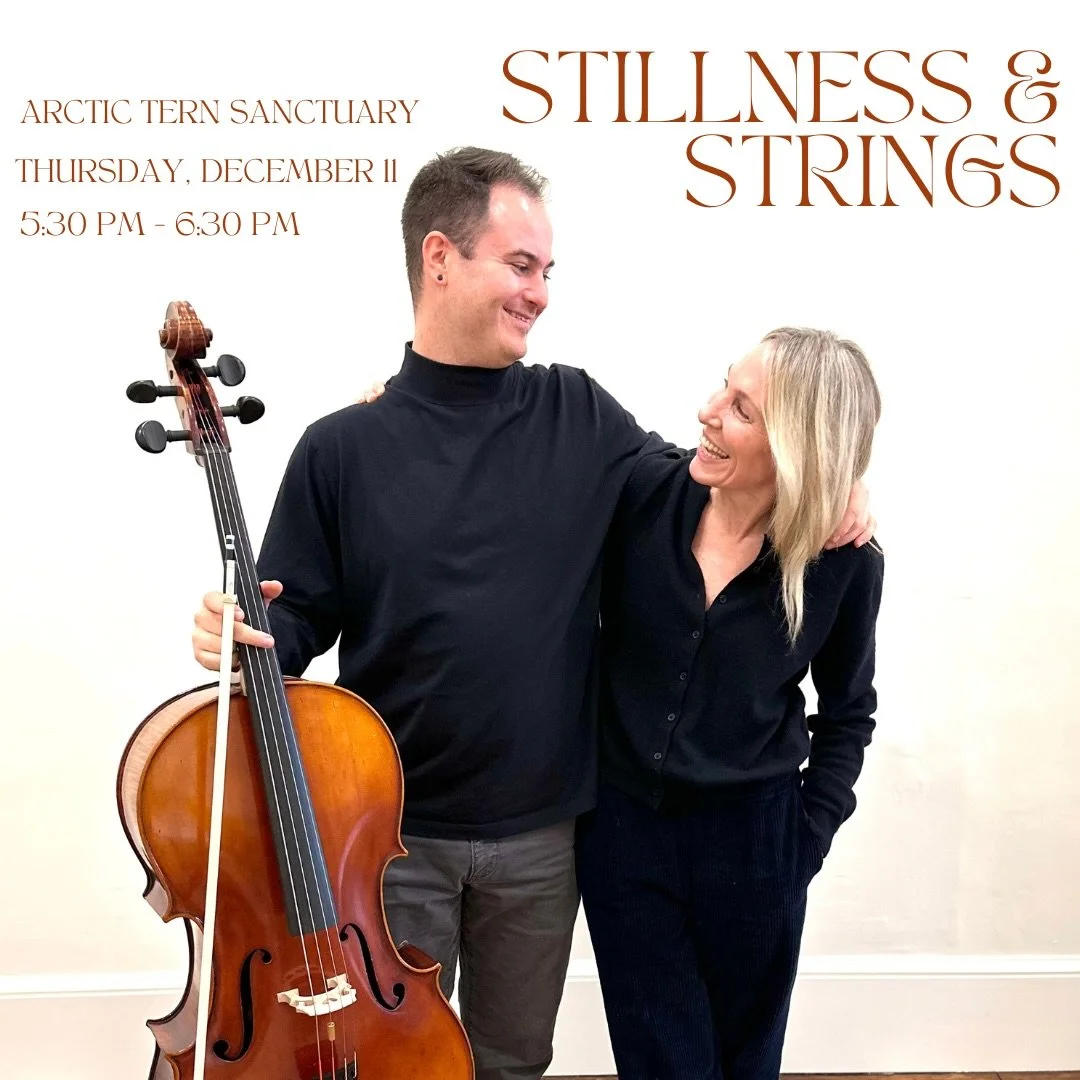 STILLNESS &amp; STRINGS

A mini-retreat for your nervous system. One full hour to step out of the chaos and into something slower, deeper, more nourishing.

Join yoga educator, @meghan.hunter.yoga &amp; cellist/composer, @robinthecellist at @arcticte