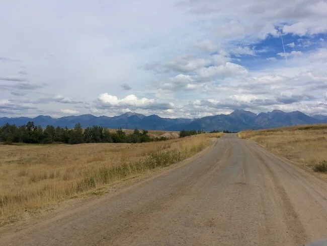 on the road yellowstone glacier 