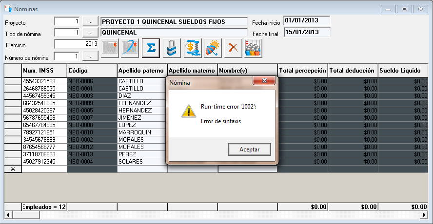 Cómo solucionar el mensaje de error: "Run-time error '1002': Error de sintaxis"