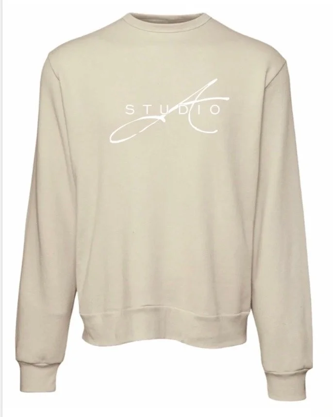 studio A sweatshirt white logo .JPEG