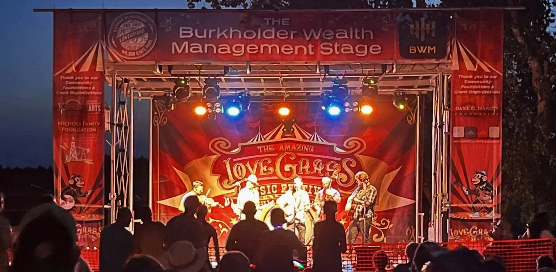 Outdoor concert production at Wilson Lake