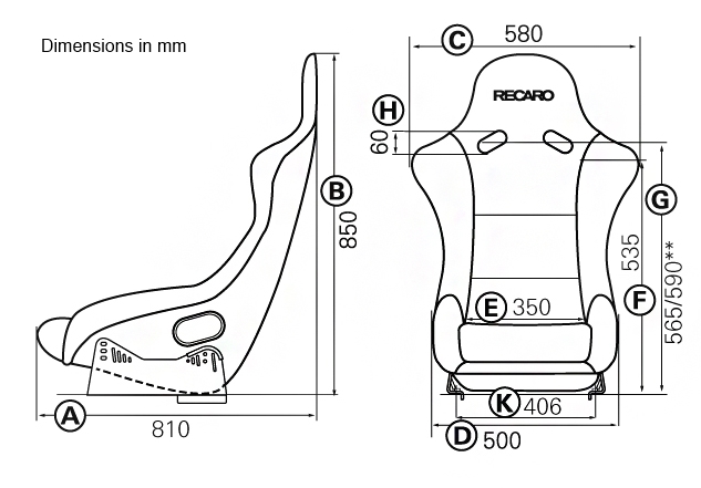 Recaro FRP Pole Position N.G. Racing Seat Velour Black – Fitted Visions