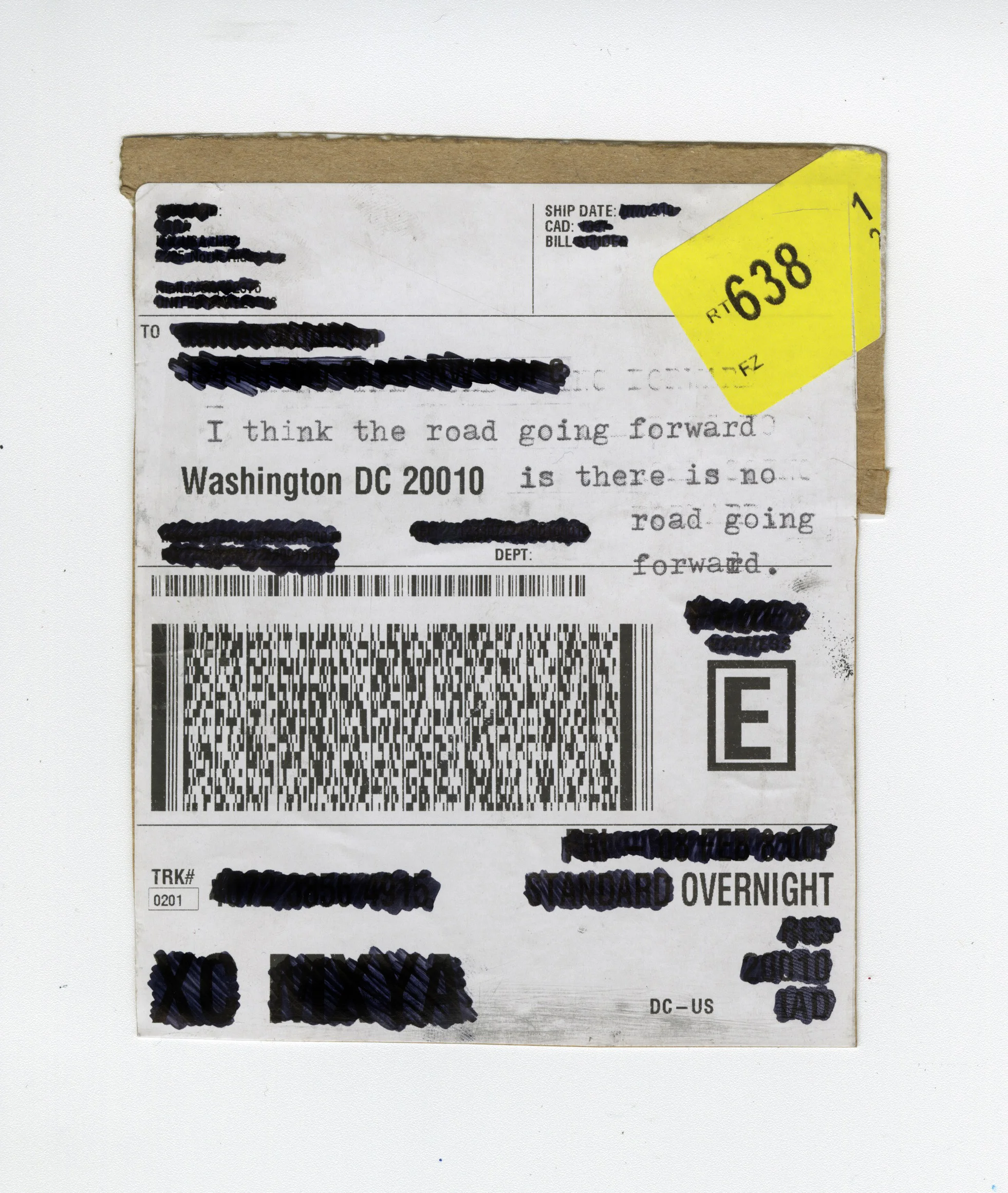 "I think the road going forward..."