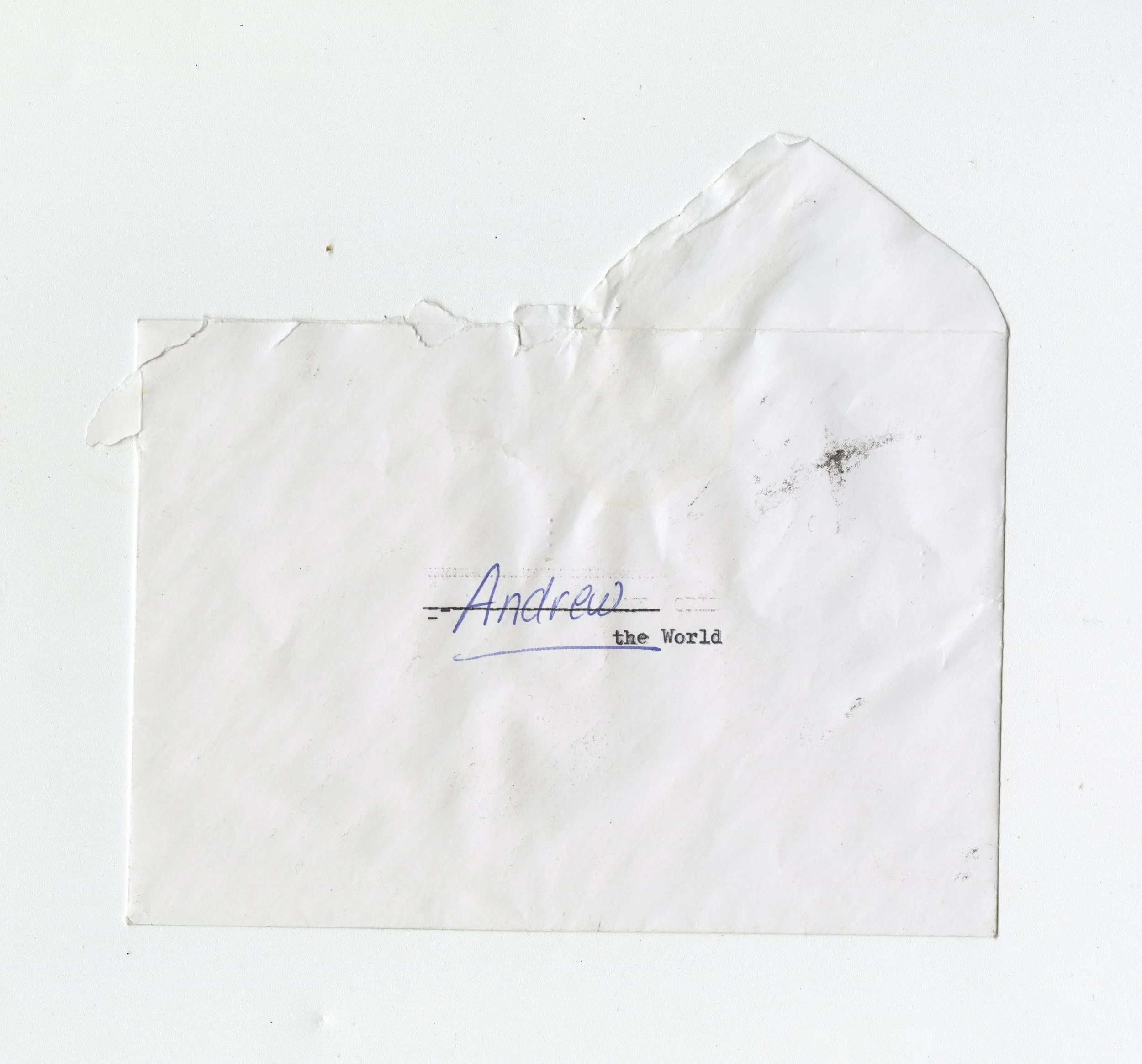 To the world (back side)