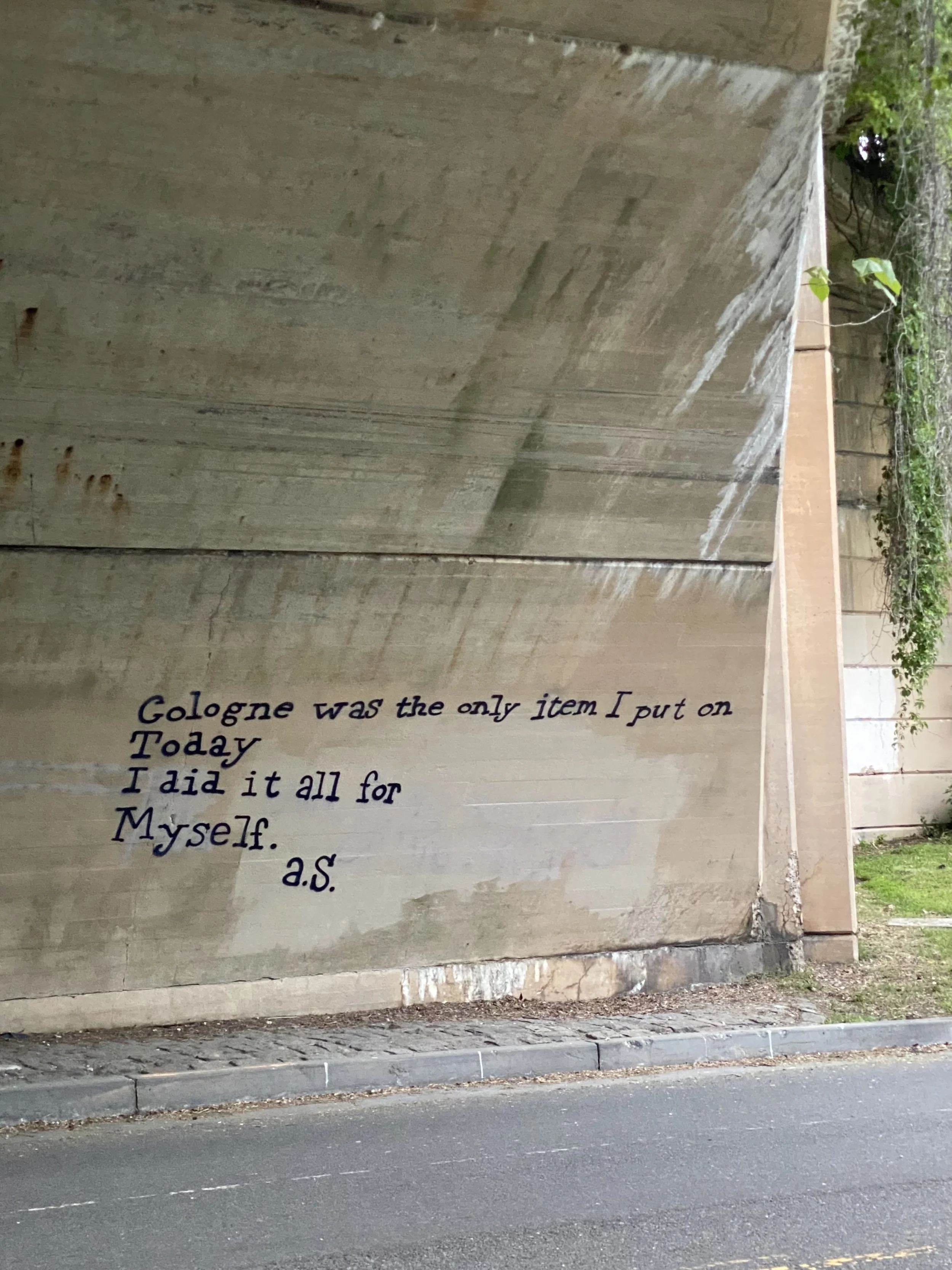 Cologne wa the only thing I put on