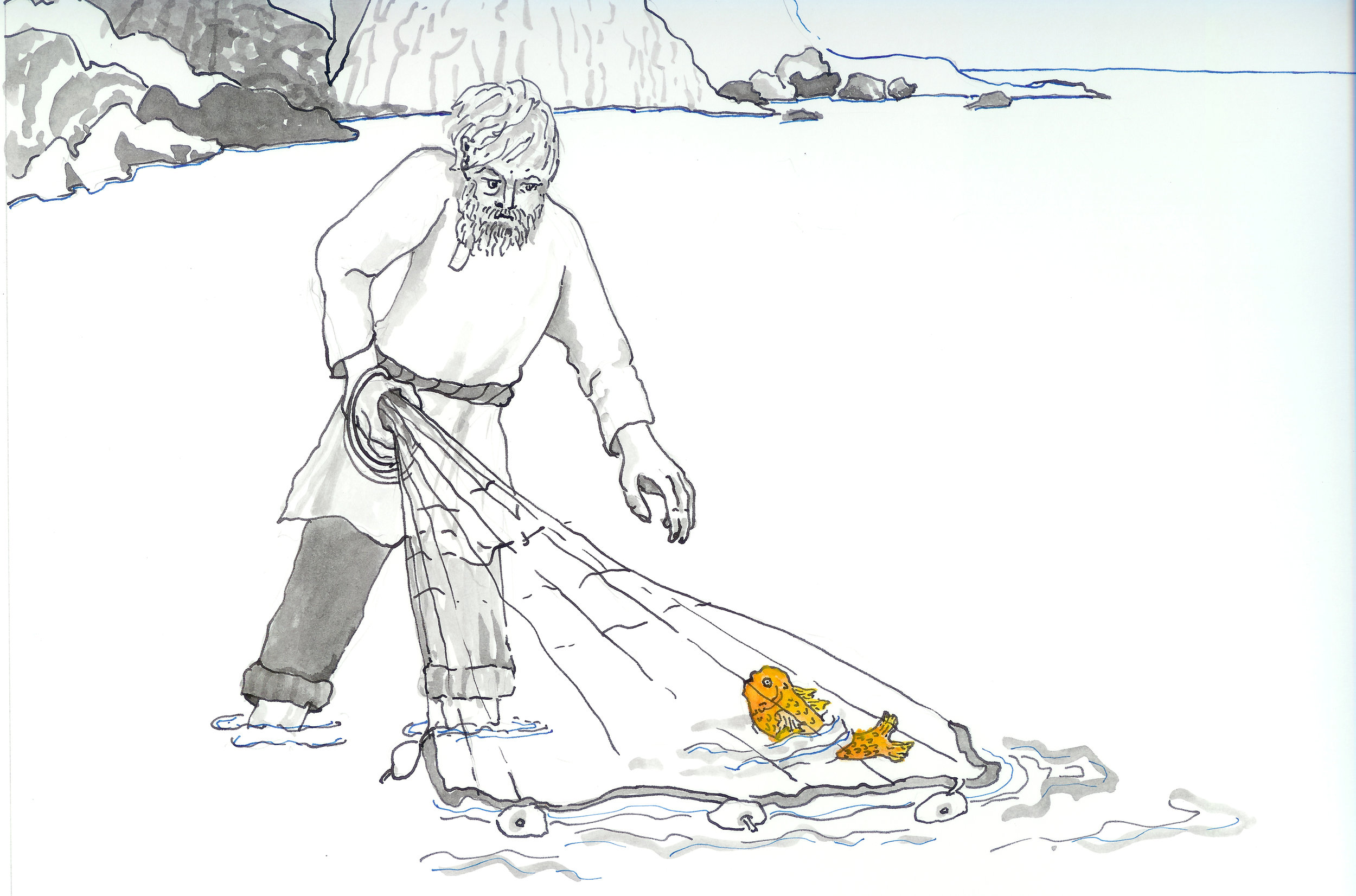 Fisherman and Fish/Рыбка и Рыбака