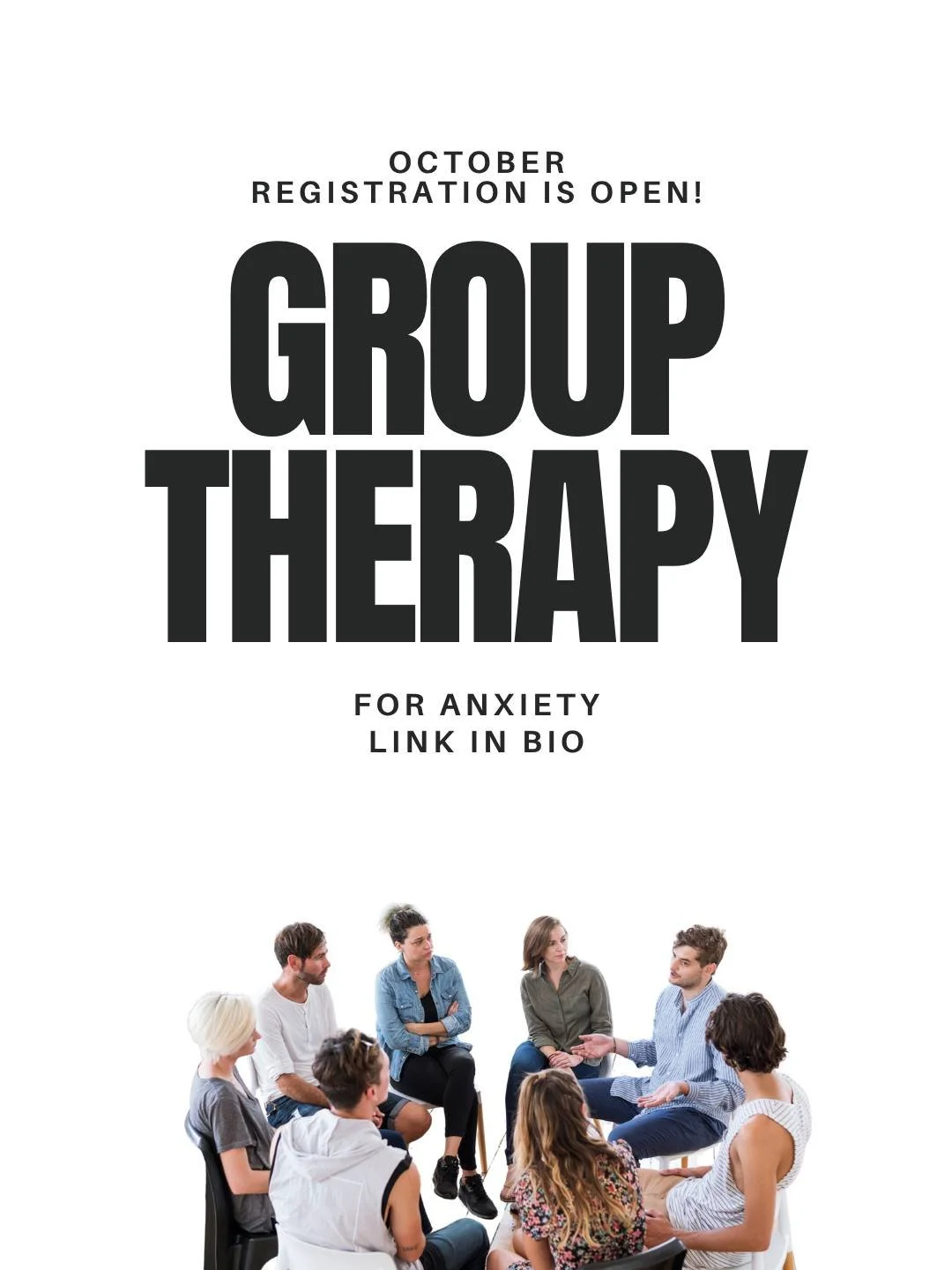 Group therapy can feel intimidating at first, but it&rsquo;s one of the most powerful ways to work through anxiety alongside others who get it.

Our virtual group is designed to help you:
&ndash; Feel less alone
&ndash; Learn new tools
&ndash; Share 