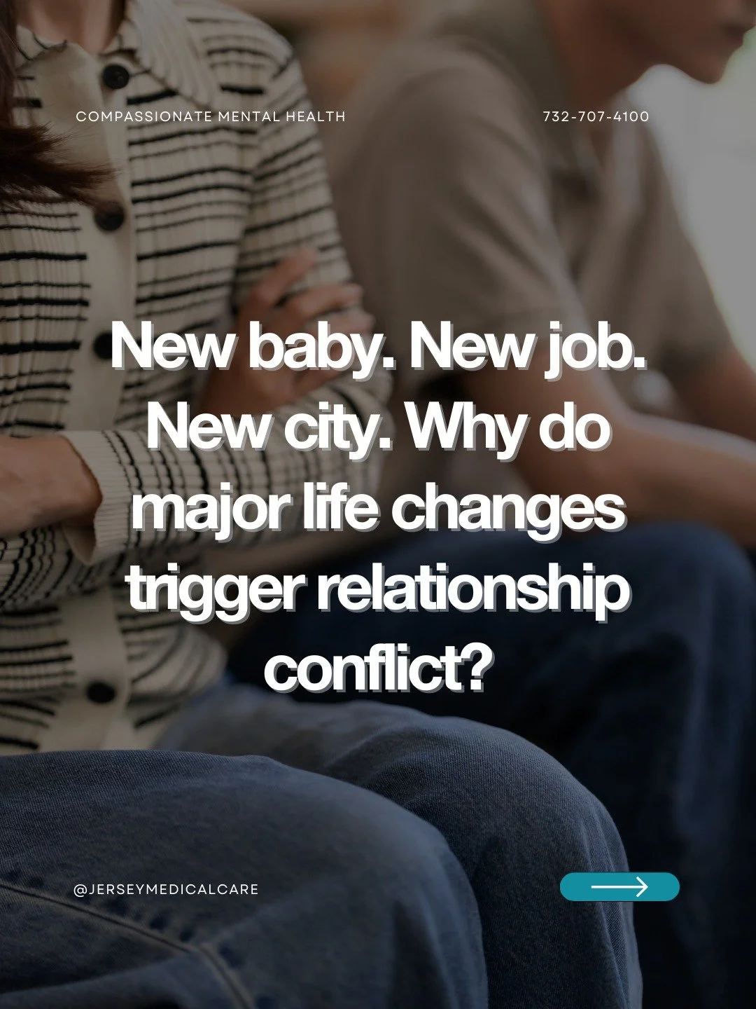 "We were fine until we had a baby/moved/changed jobs. Now we fight all the time. Are we incompatible or is this normal?" 👇

It's normal and it's fixable.

Major life transitions stress even the strongest relationships because they require 