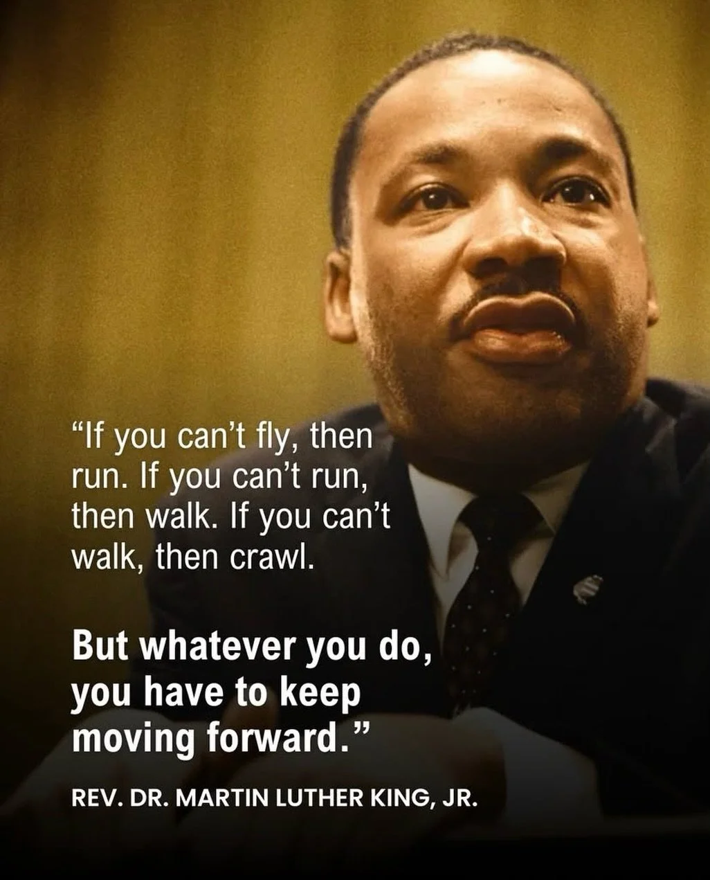 A reminder that progress over perfection is key.