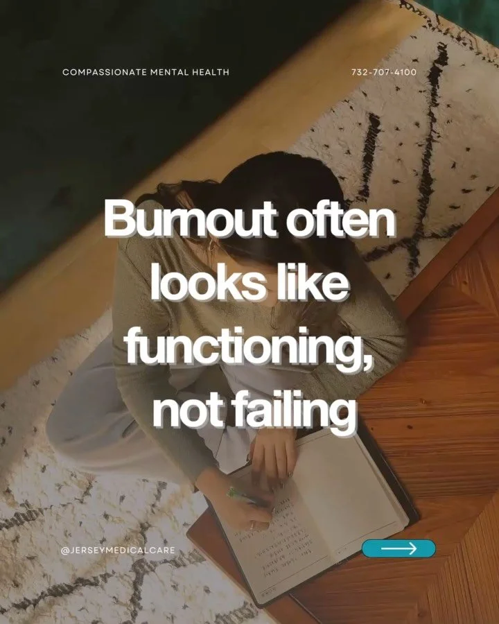 Burnout rarely starts with falling apart.

More often, it looks like pushing through, staying busy, and telling yourself this is just how life is right now.

It can show up as constant tiredness, short patience, difficulty concentrating, or feeling d