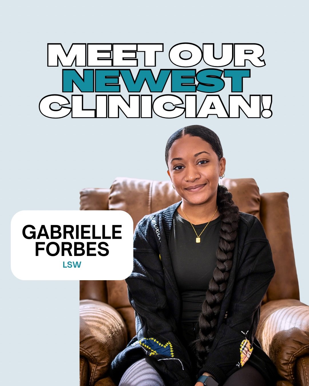 Meet Gabrielle Forbes, LSW. 👋🏽

Gabrielle is passionate about culturally responsive mental health care and mental health equity in underserved communities. 

Her latest blog article (see bio link) highlights disparities in mental health treatment w