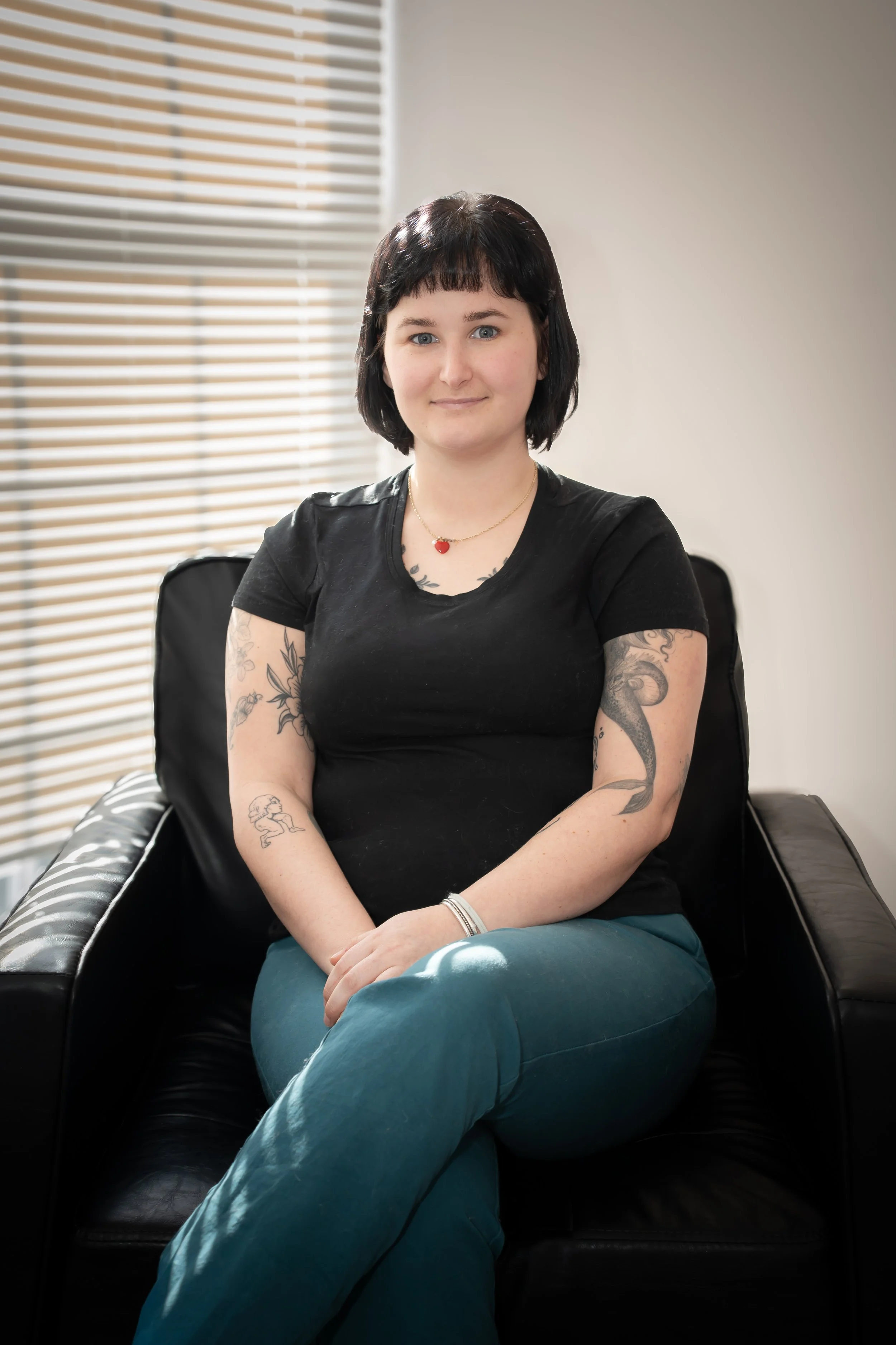 Amy Mader, LSW at Jersey Medical Care. Headshot