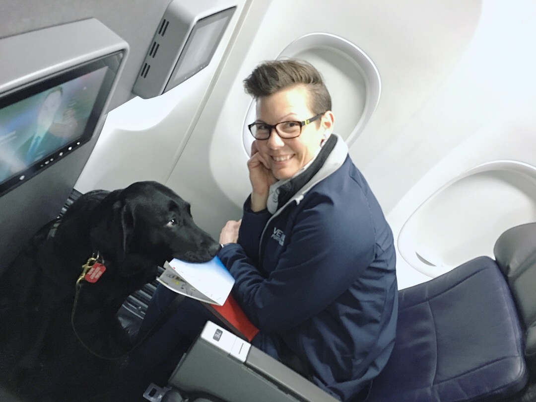 Service Dogs and ESAs are allowed on flights