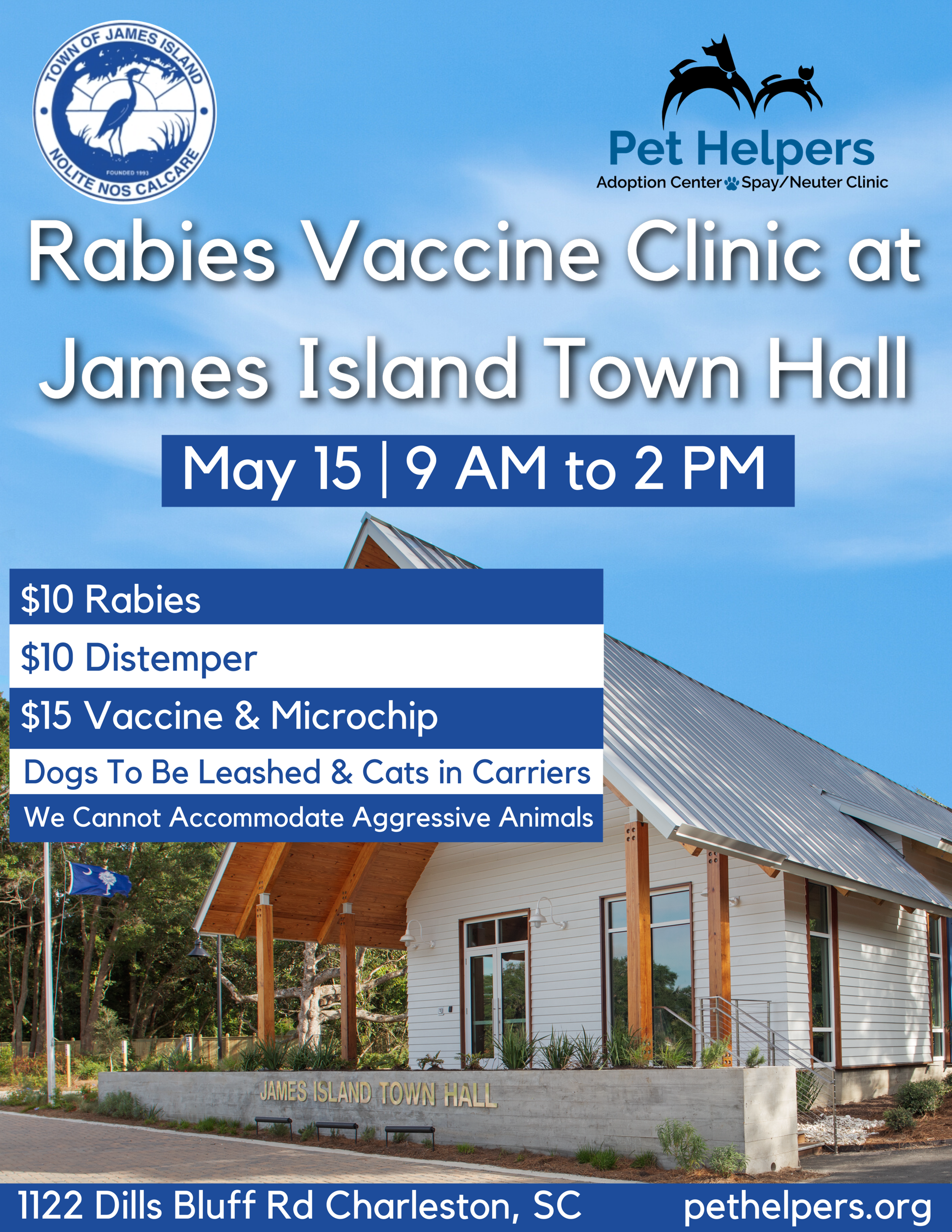 Pet Helpers and James Island Host Rabies Vaccine Clinic — Lowcountry Dog