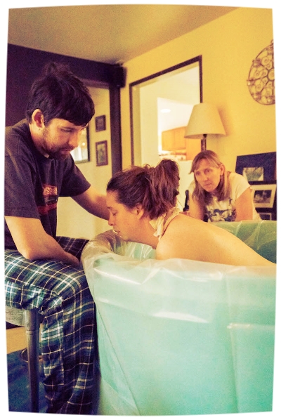 Doula give support for the partner to be completely in the moment. Photo used with permission.