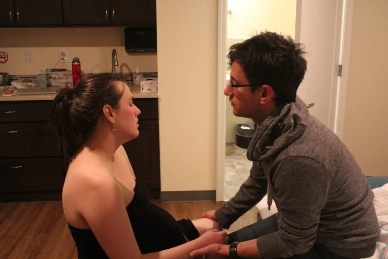 These parents are perfectly attuned to each other in labor. Photo used with permission.