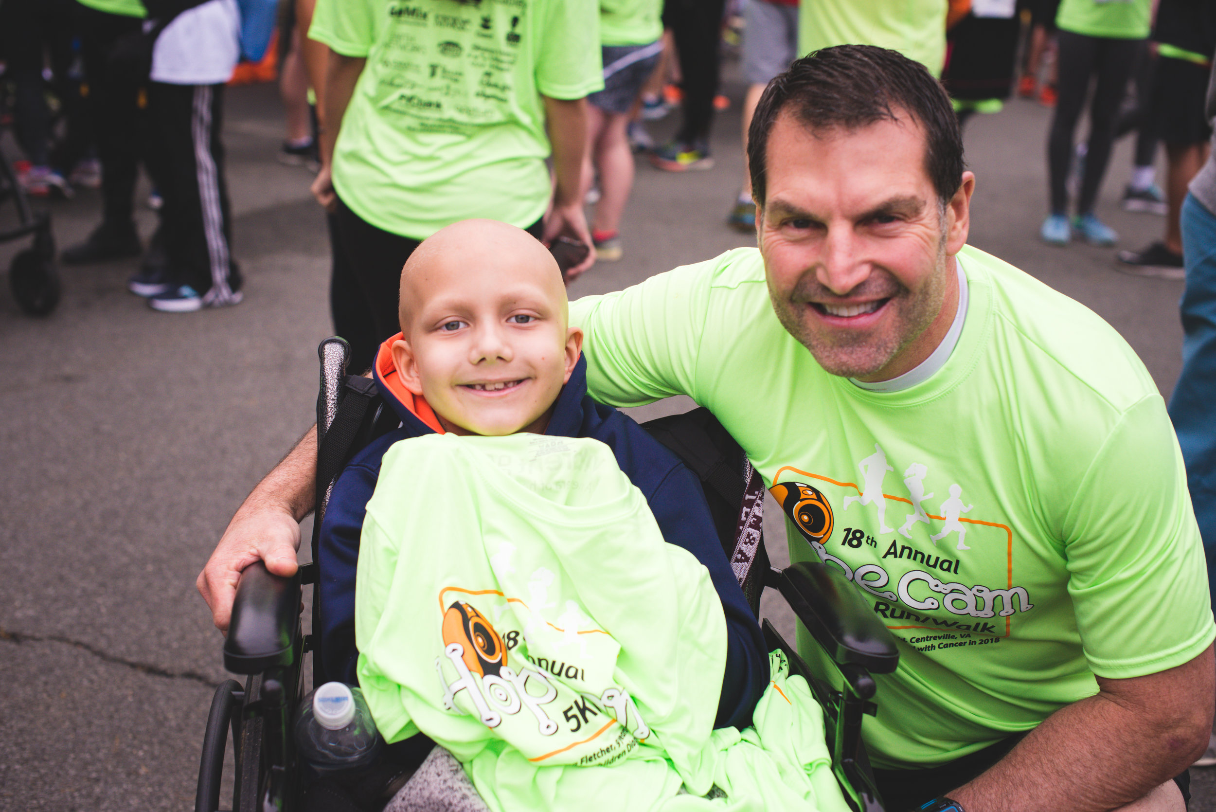 Fletcher with Hopecam founder Len Forkas
