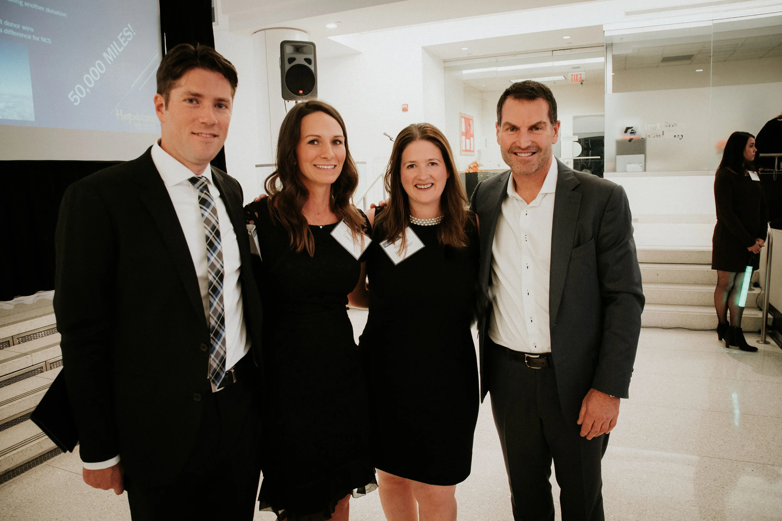 Left to Right: Lily’ parents Ryan & Jennifer and Lily’s Kindergarten teach Amanda