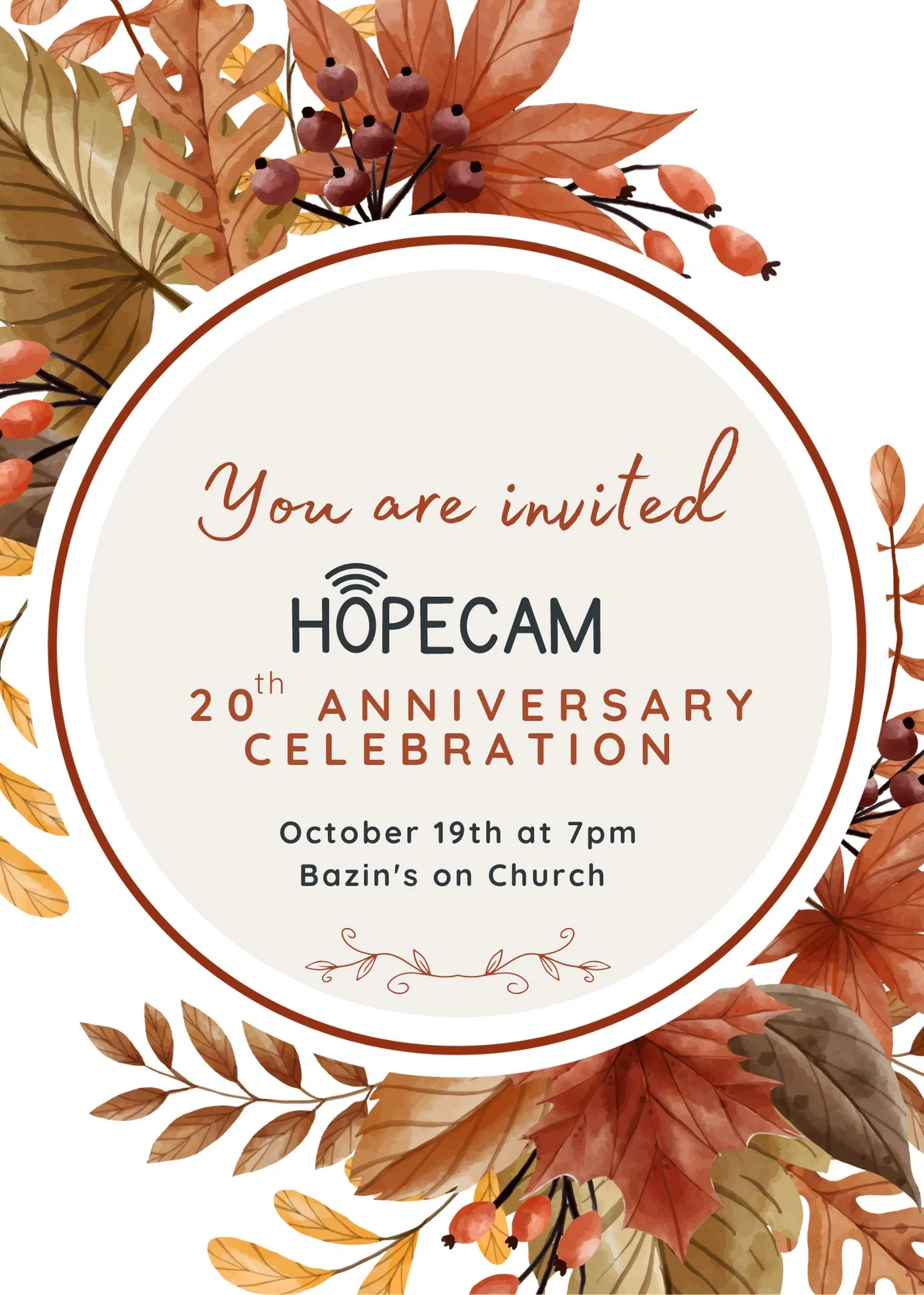 Hopecam's 20th Anniversary Celebration