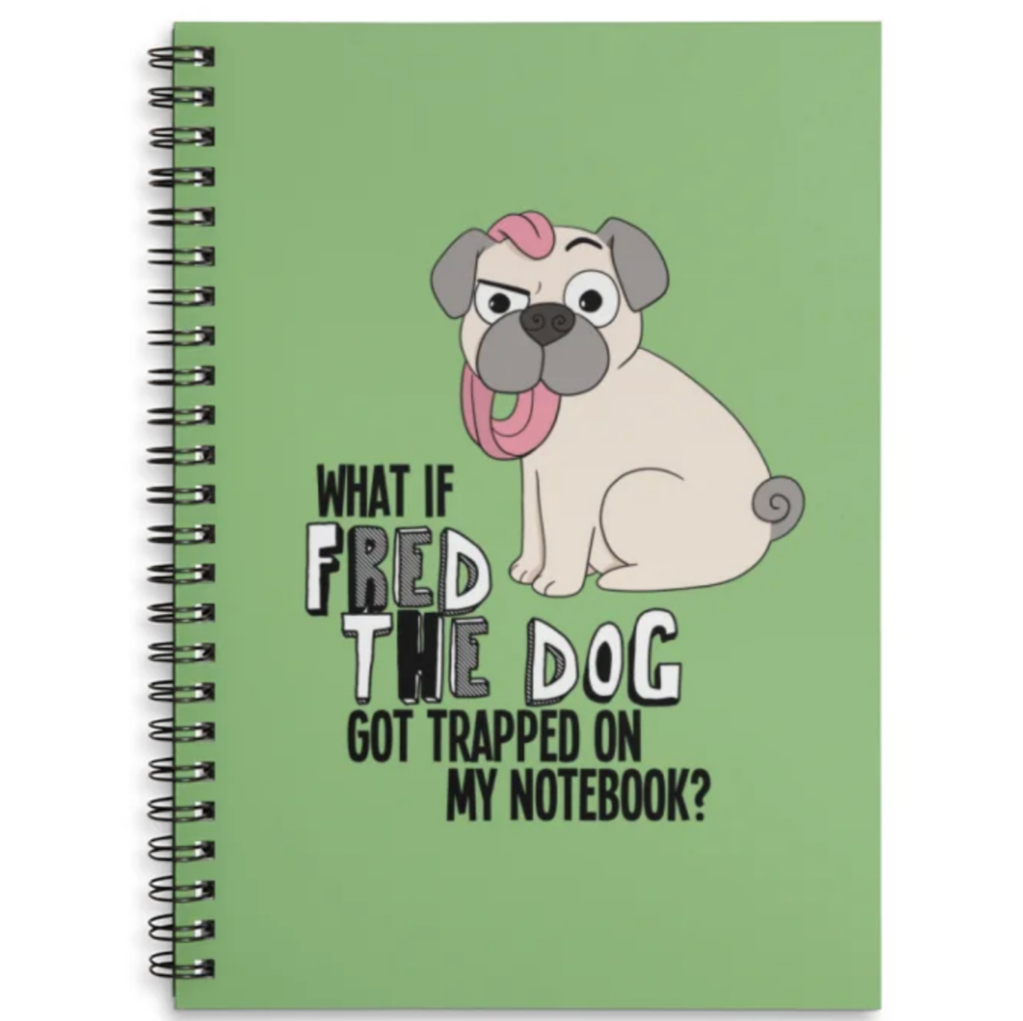 Fred the Dog Spiral Notebook