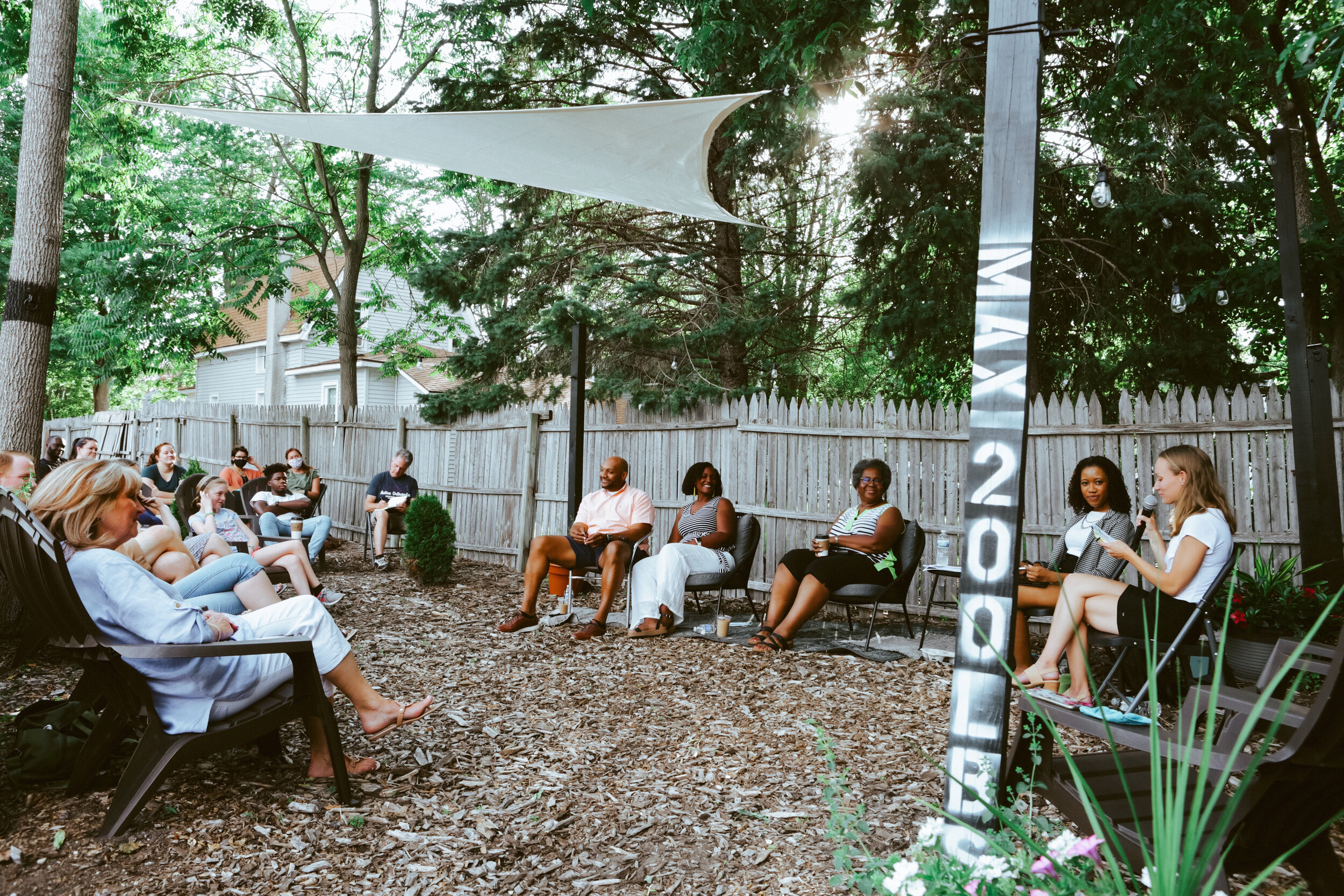 This summer, we hosted Coffee &amp; Conversations to discuss Racial Inequities and explored together ways that we could become Bridge Builders. We used Latasha Morrison’s Be A Bridge Discussion Guides. Emmy Montgomery facilitated the forum questions…