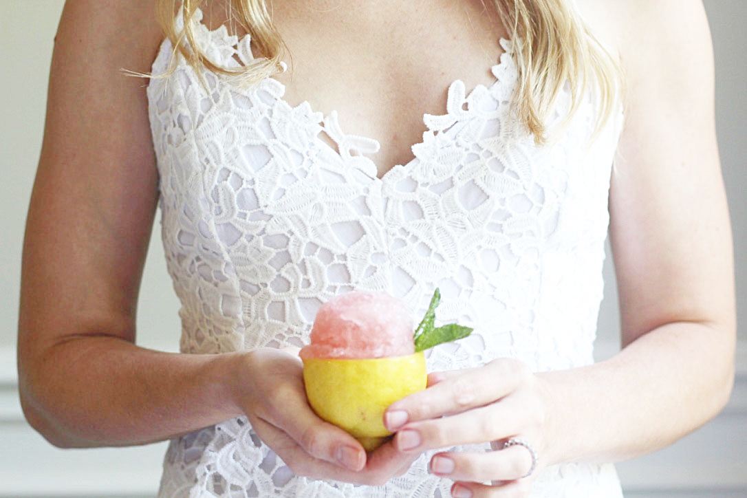 Rosé Lemon Sorbet