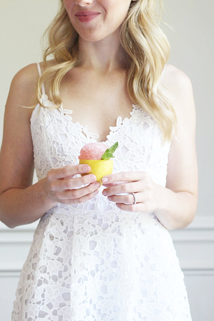 Rosé Lemon Sorbet