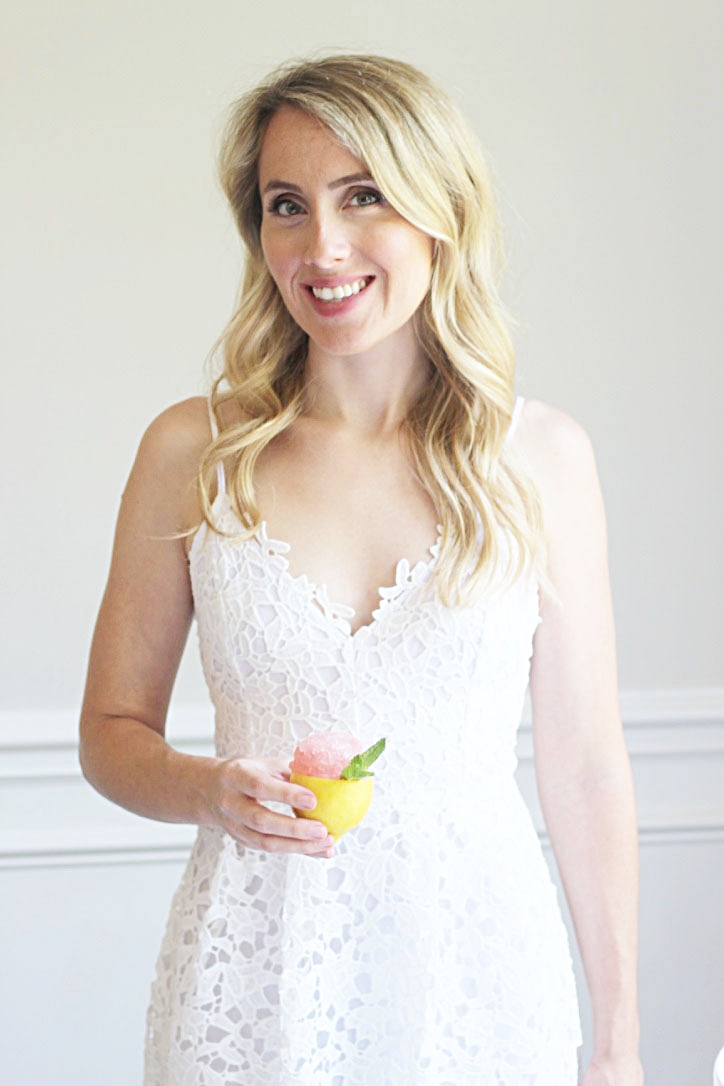 Rosé Lemon Sorbet Recipe