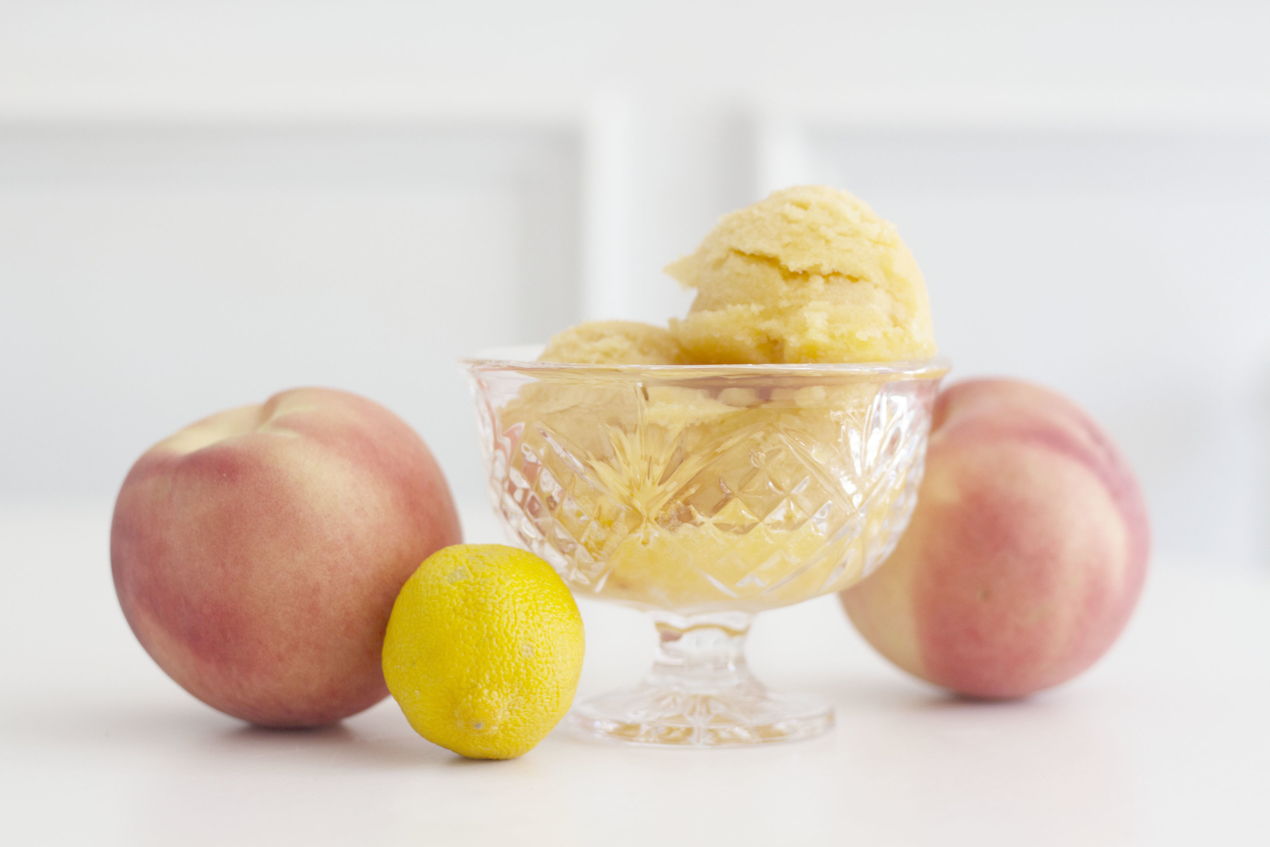 4 Ingredient Peach Sorbet, So Dressed Up