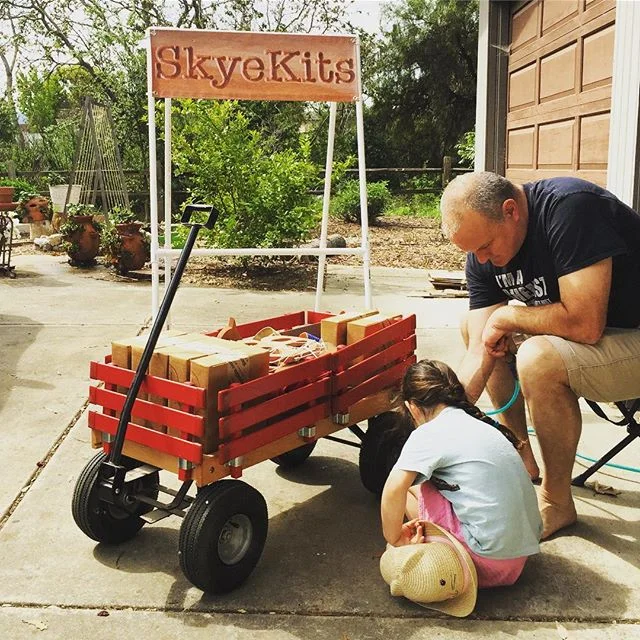 Skyekits will be marching for science today. Getting our little red wagon ready. #marchforscience #marchforsciencelivermore #stem #fatherdaughtermoment #redwagon