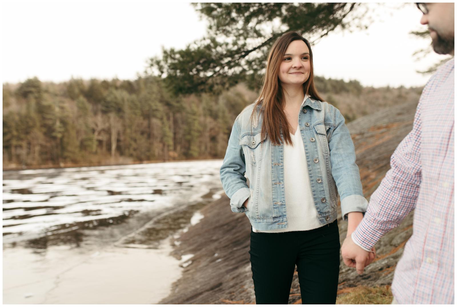 Lakeside engagement session