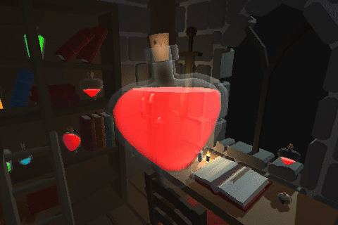 Potions with Liquid Simulation