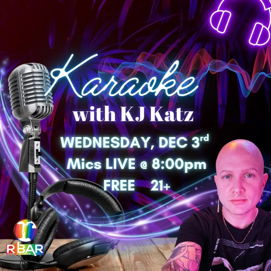 First heavy snow of the year means it&rsquo;s the perfect night to get cozy and sing your heart out! 🧣🎤 Come on down to R Bar for FREE Karaoke with K.J. Katz! Mics LIVE @ 8:00pm! We&rsquo;ll see you soon!
