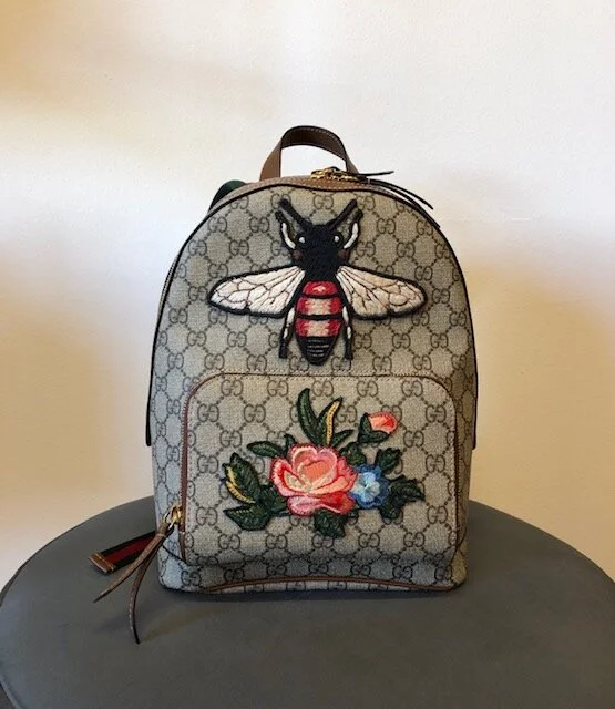 gucci flower backpack