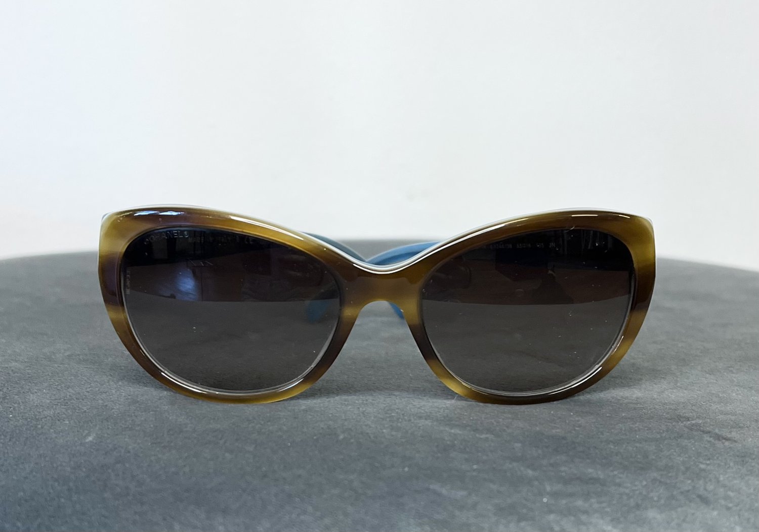 designer vintage sunglasses frames frameless Chanel blue grey silver, ShopLook in 2023