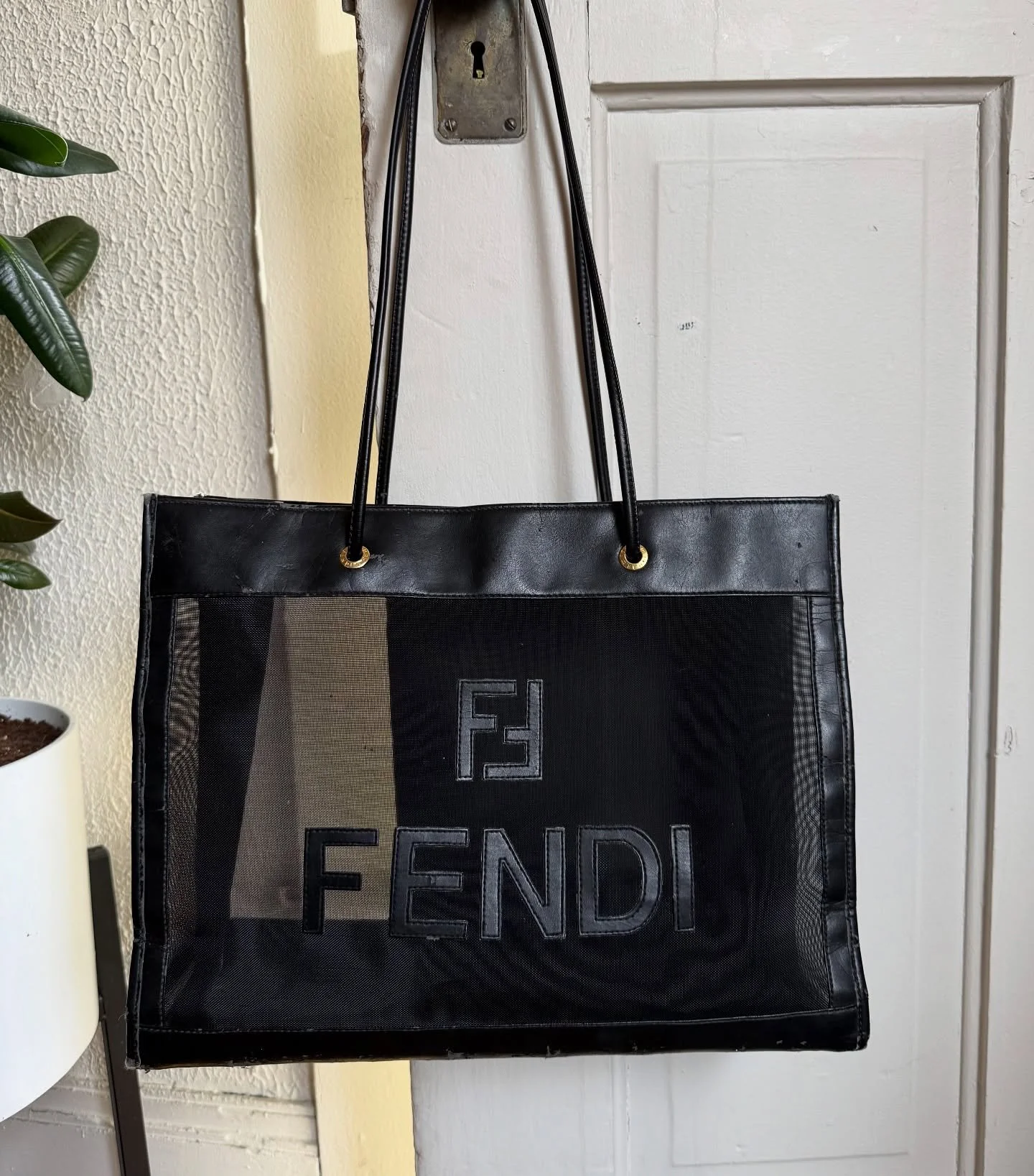 Vintage Fendi Mesh Tote 
$149

#fendi #luxury #handbag #resale #shop #rcb #consignment